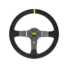 Volante da Corsa piatto Rally Pelle Scamosciata in carbonio conico OMP