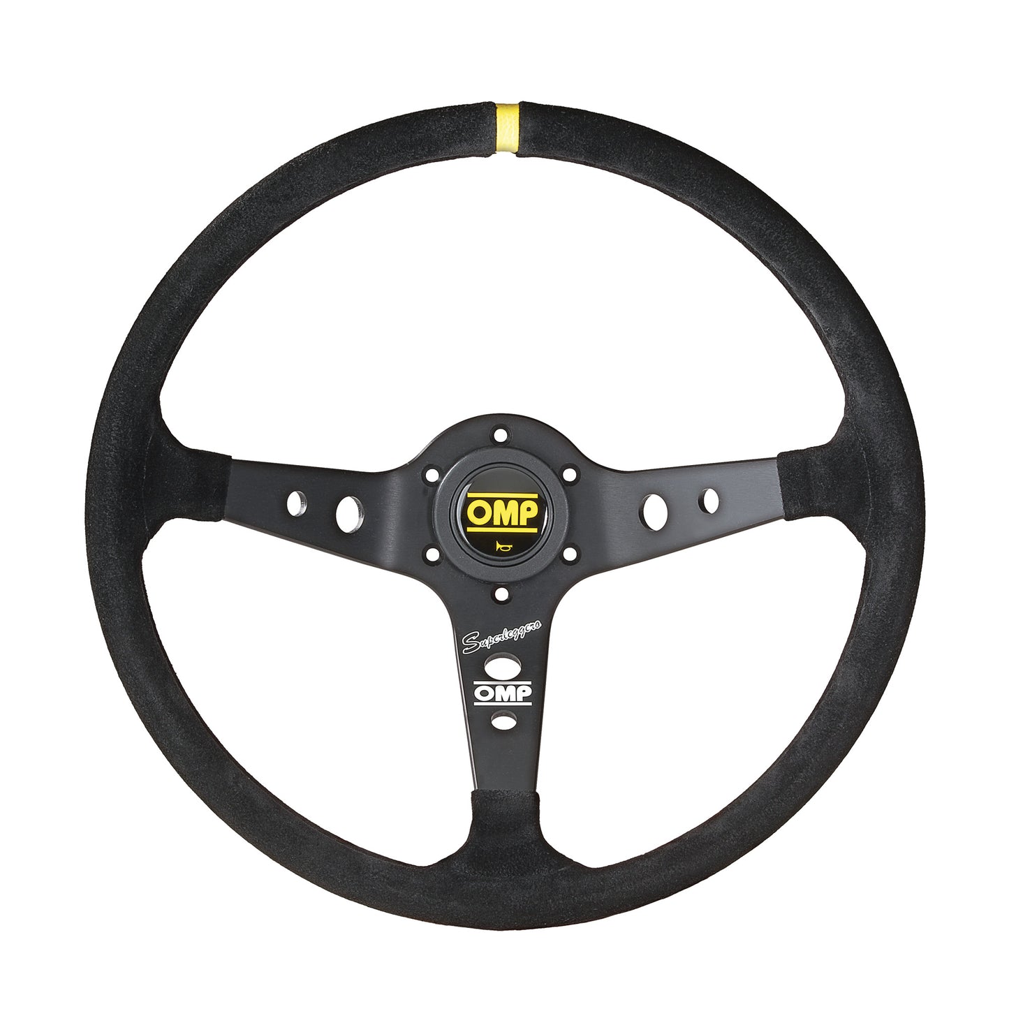 Volante da Corsa a calice Corsica Ov Superleggero in alluminio anodizzato nero OMP