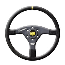 Volante da Corsa piatto Velocità Ov Superleggero in alluminio anodizzato nero OMP