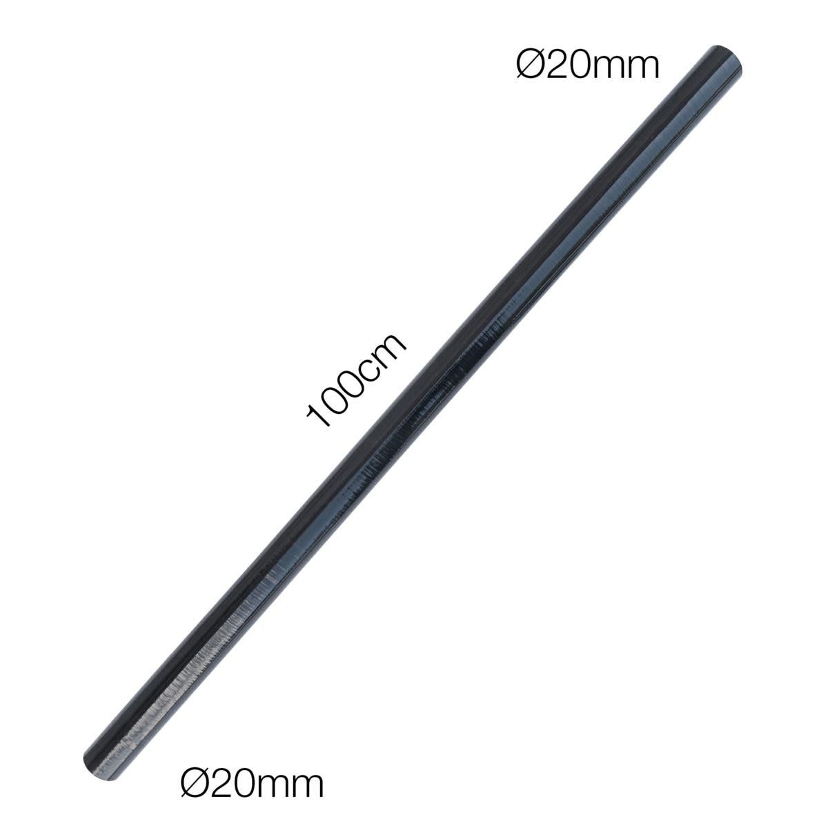 Manicotto 1MT silicone nero rinforzato MANITOR