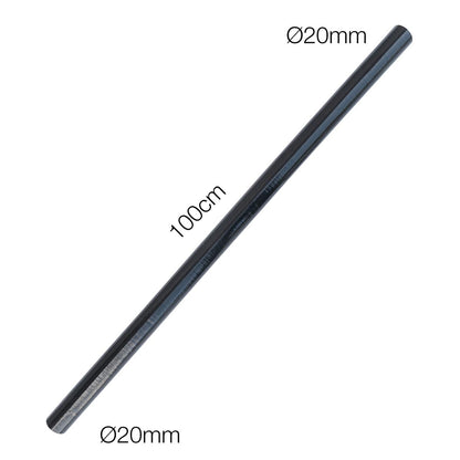 Manicotto 1MT silicone nero rinforzato MANITOR