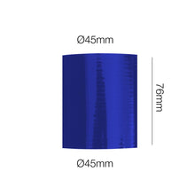 Manicotto dritto lunghezza 76MM in silicone blu rinforzato MANITOR