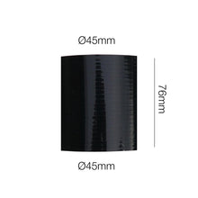 Manicotto dritto lunghezza 76MM in silicone nero rinforzato MANITOR