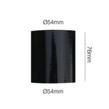 Manicotto dritto lunghezza 76MM in silicone nero rinforzato MANITOR