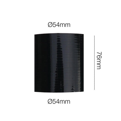 Manicotto dritto lunghezza 76MM in silicone nero rinforzato MANITOR