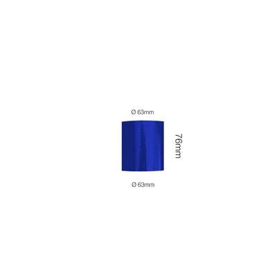 Manicotto dritto lunghezza 76MM in silicone blu rinforzato MANITOR