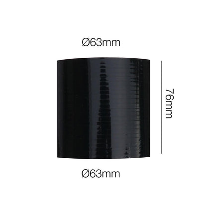Manicotto dritto lunghezza 76MM in silicone nero rinforzato MANITOR