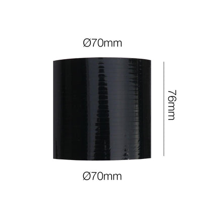 Manicotto dritto lunghezza 76MM in silicone nero rinforzato MANITOR