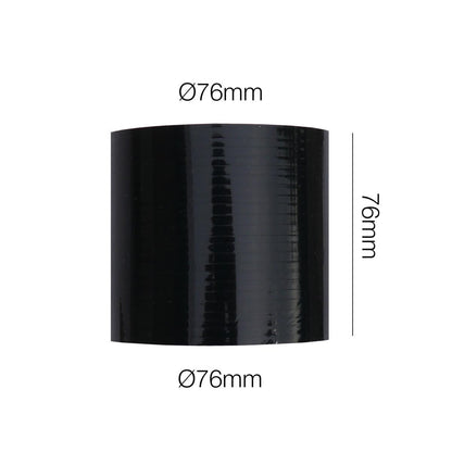 Manicotto dritto lunghezza 76MM in silicone nero rinforzato MANITOR