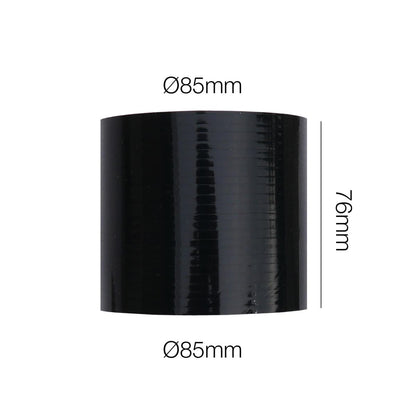 Manicotto dritto lunghezza 76MM in silicone nero rinforzato MANITOR