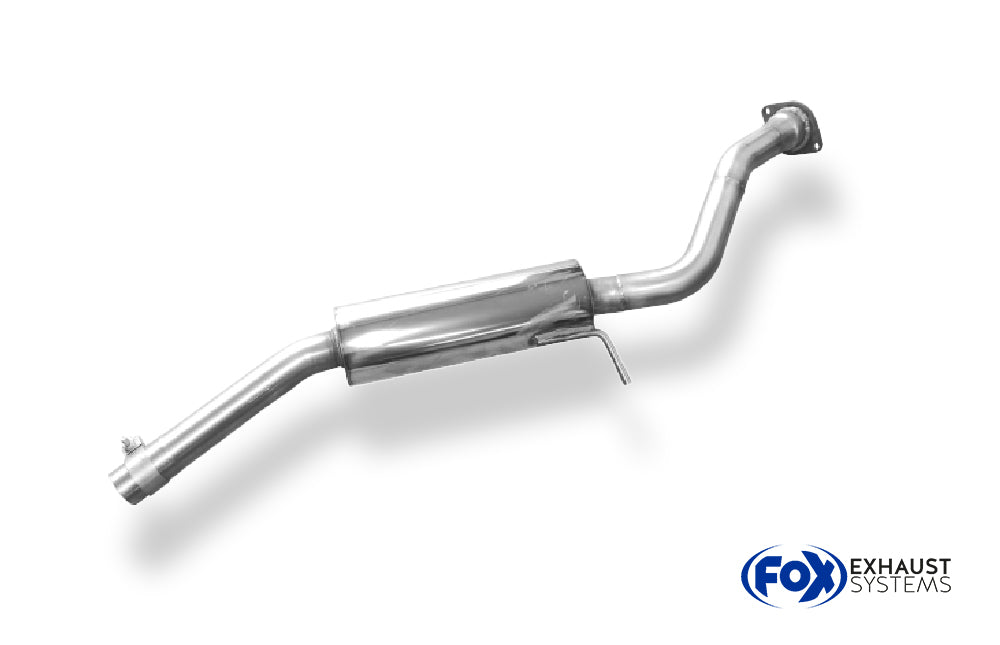 Tubo centrale inox Omologato FOX Exhaust Systems - Abarth 124 Spider