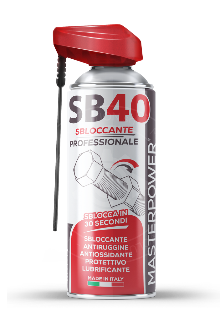 SB40 - SBLOCCANTE PROFESSIONALE ANTIRUGGINE ANTIOSSIDANTE E LUBIRIFICANTE - ML. 400