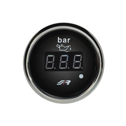 Manometro pressione olio digitale Chrome rim line SIMONI RACING