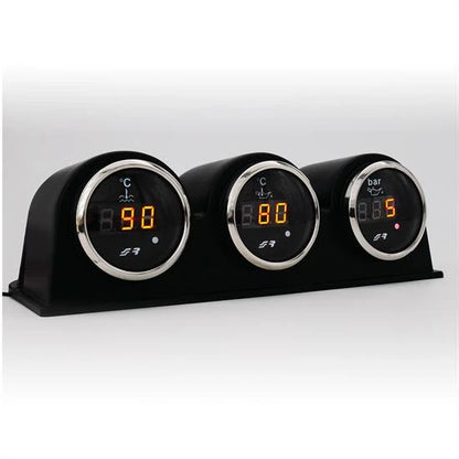 Manometro pressione olio digitale Chrome rim line SIMONI RACING