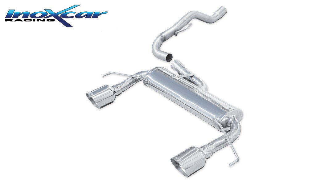 Scarico finale con silenziatore 1X102 RACING destro e sinistro OPEL CORSA D OPC 1.6T Nurburgring (210CV) 2012-- Ø 54,5 - Autobox