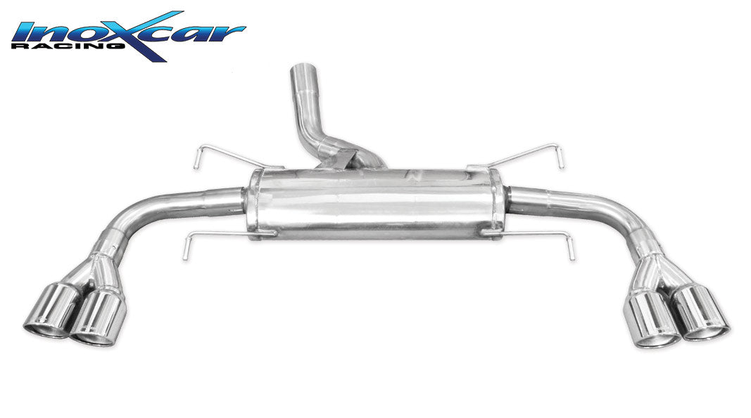Scarico finale con silenziatore 2X80 X-RACE destro e sinistro OPEL GT 2.0 16V TURBO (264cv) 2007-- - Autobox