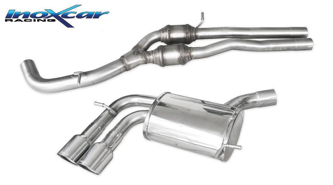 Tubo centrale con silenziatore + Scarico finale con silenziatore 2X90 RACING AUDI A3 (Type 8P) RS3 2.5 TFSI Quattro (340CV) 2011-- - Autobox