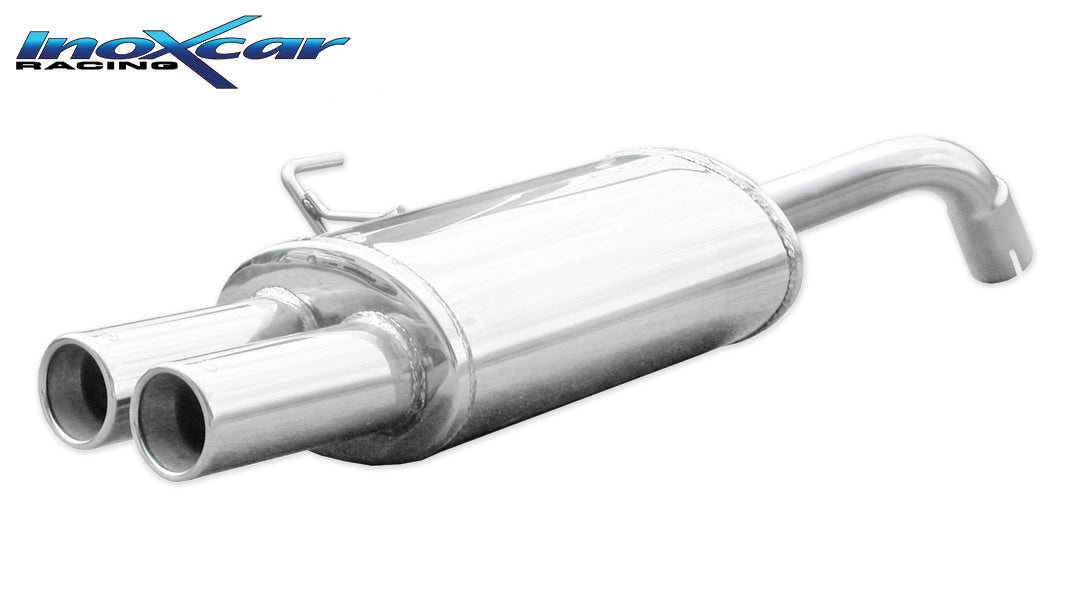 Scarico finale con silenziatore 2X80 RENAULT CLIO 2 RS 2.0 fase1 (172CV) 2000-2001 Ø 54 - Autobox