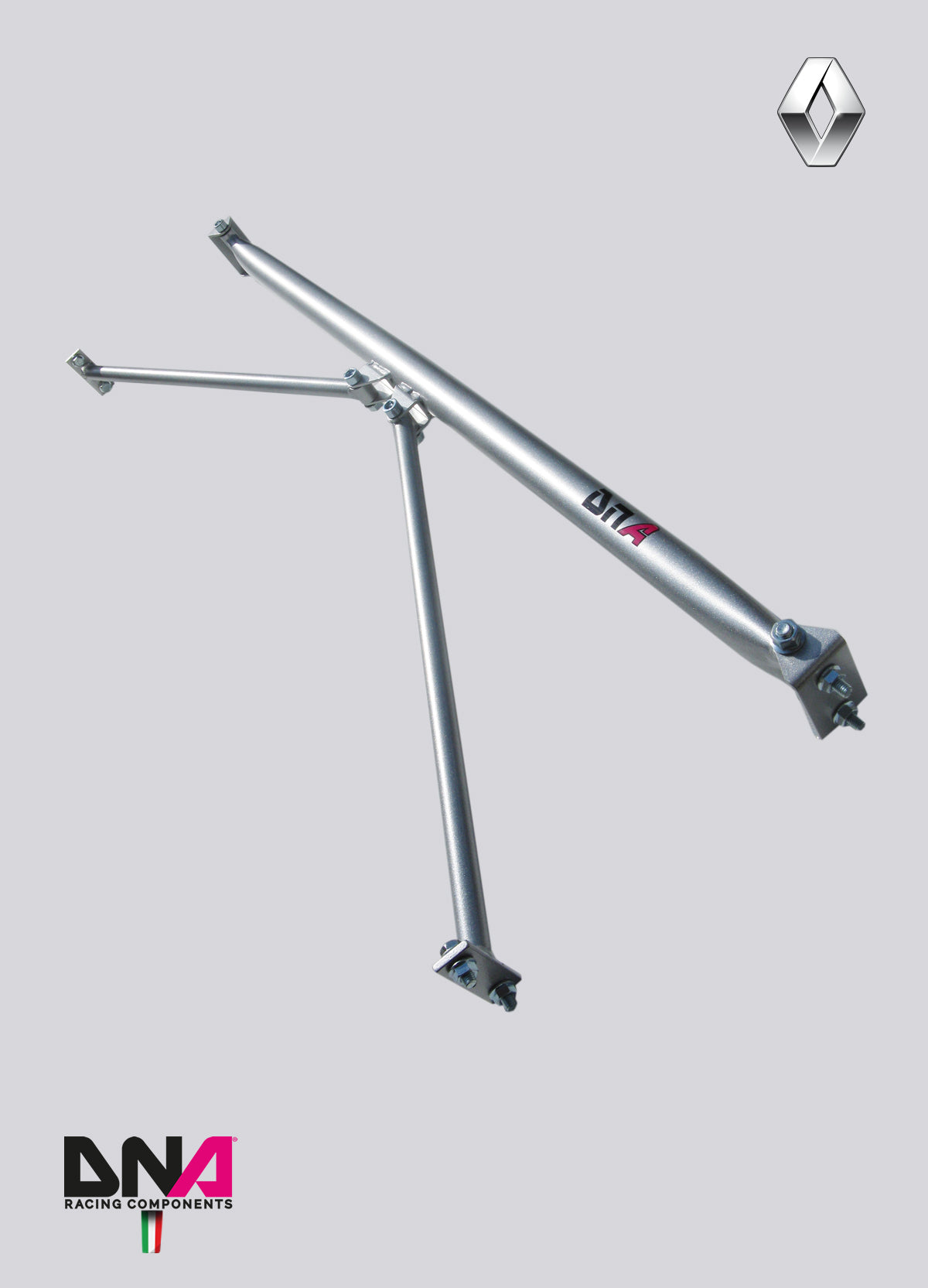 Kit barra duomi posteriore con tiranti DNA Racing Renault Clio3 Clio 4