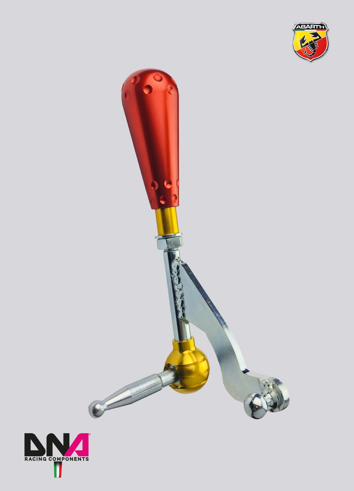 FIAT 500 Abarth DNA Racing stage 2 short quick shift con pomello 695 style anodizzato rosso