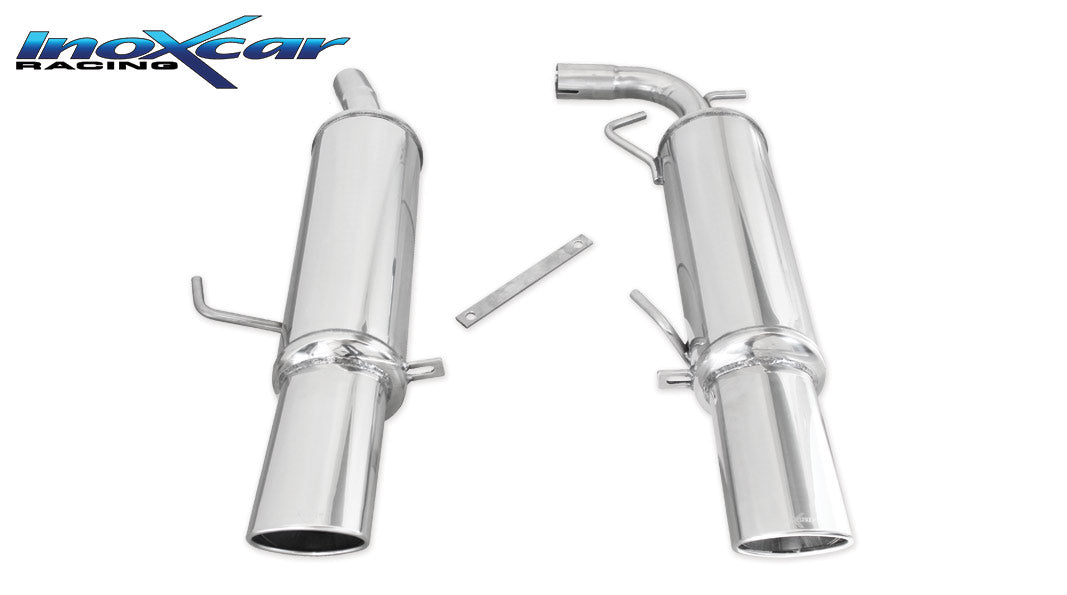 Scarico finale con silenziatore CEN 2X120X80 RENAULT CLIO 2 RS 2.0 fase3 (182CV) 2004-2005 - Autobox