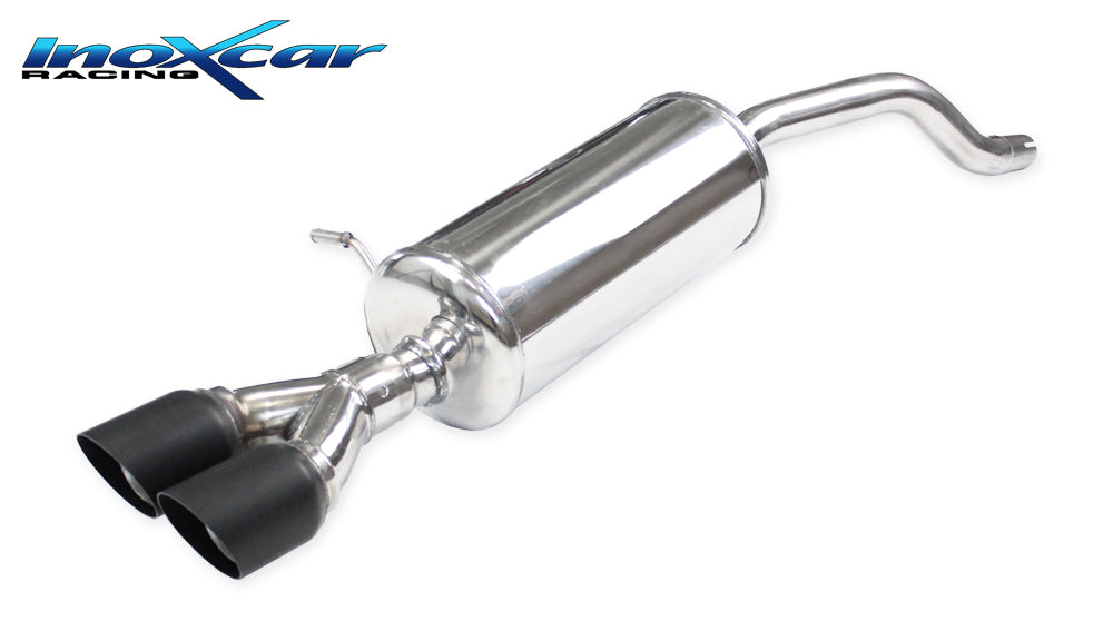 Scarico finale con silenziatore 2X80 RACING BLACK CERAMIC RENAULT CLIO 4 1.2 (75cv) 2013-- - Autobox
