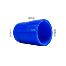 Manicotto dritto doppia misura lunghezza 76MM in silicone blu rinforzato MANITOR