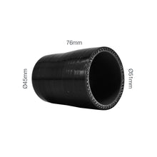 Manicotto dritto doppia misura lunghezza 76MM in silicone nero rinforzato MANITOR