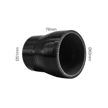 Manicotto dritto doppia misura lunghezza 76MM in silicone nero rinforzato MANITOR
