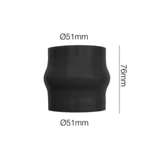 Manicotto dritto a soffietto lunghezza 76MM in silicone nero rinforzato MANITOR