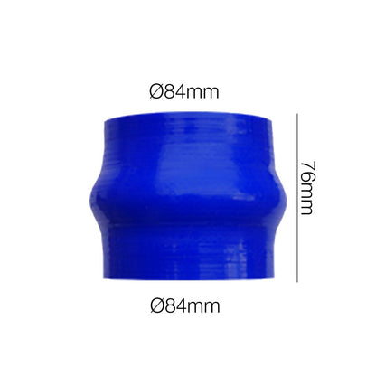 Manicotto dritto a soffietto lunghezza 76MM in silicone blu rinforzato MANITOR