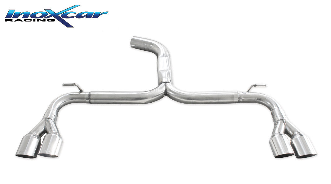 Scarico finale senza silenziatore 2X80 RACING destro e sinistro SEAT LEON (Type 5F) CUPRA 2.0 (280cv) 2014-- diam. 70 - Autobox