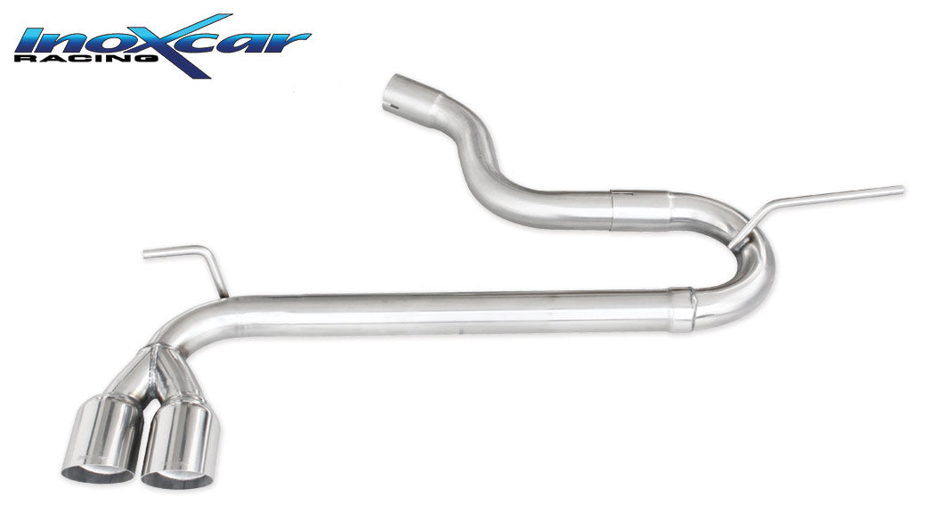 Scarico finale senza silenziatore 2X80 RACING SEAT LEON (Type 5F) 2.0 TDI FR (150cv) 2014-- - Autobox
