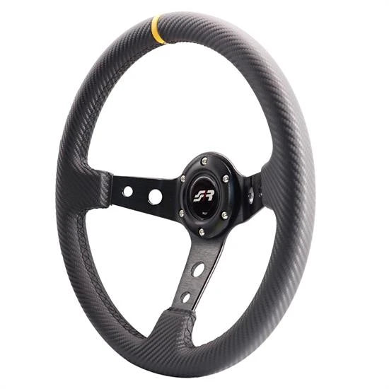 Volante sportivo Stage in pelle effetto carbonio SIMONI RACING