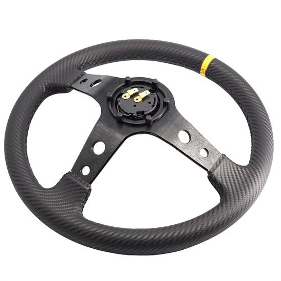 Volante sportivo Stage in pelle effetto carbonio SIMONI RACING