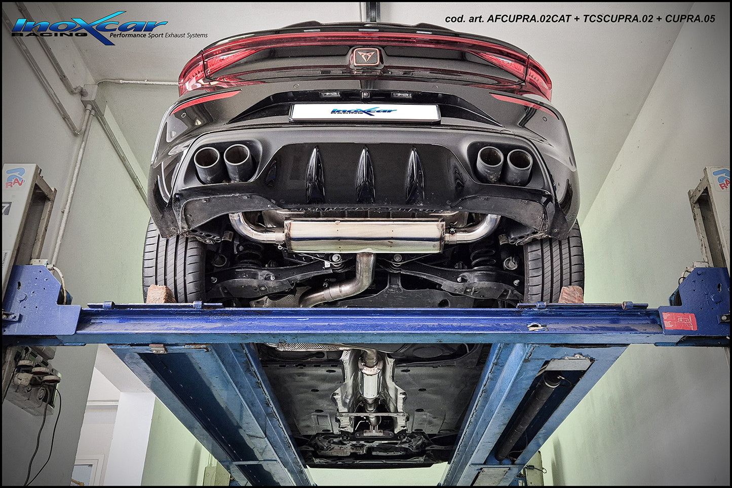 Posteriore silenziato DX+SX INOXCAR - Cupra Leon 5F