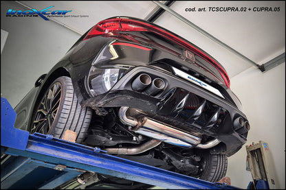 Posteriore silenziato DX+SX INOXCAR - Cupra Leon 5F