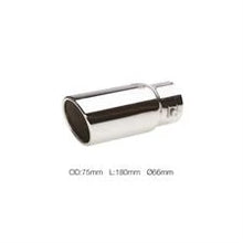 Terminale rotondo 66mm inclinato acciaio inox SIMONI RACING