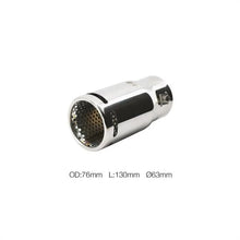 Terminale rotondo 63mm inclinato acciaio inox SIMONI RACING