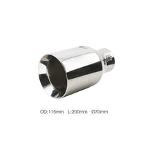 Terminale rotondo 70mm acciaio inox SIMONI RACING