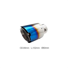 Terminale rotondo 60mm acciaio inox SIMONI RACING