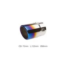 Terminale rotondo 66mm inclinato acciaio inox SIMONI RACING