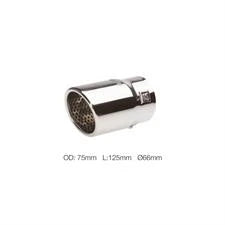 Terminale rotondo 66mm inclinato acciaio inox SIMONI RACING