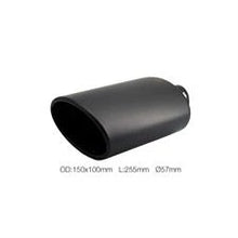 Terminale ovale 57mm inclinato acciaio inox SIMONI RAICING
