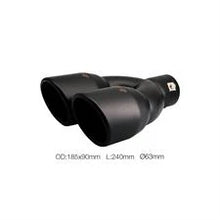 Terminale rotondo 63mm doppio acciaio inox SIMONI RACING