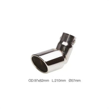 Terminale ovale 57mm DTM acciaio inox SIMONI RACING