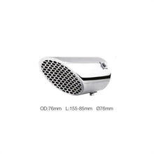 Terminale rotondo 76mm inclinato acciaio inox SIMONI RACING