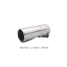 Terminale rotondo 70mm acciaio inox SIMONI RACING