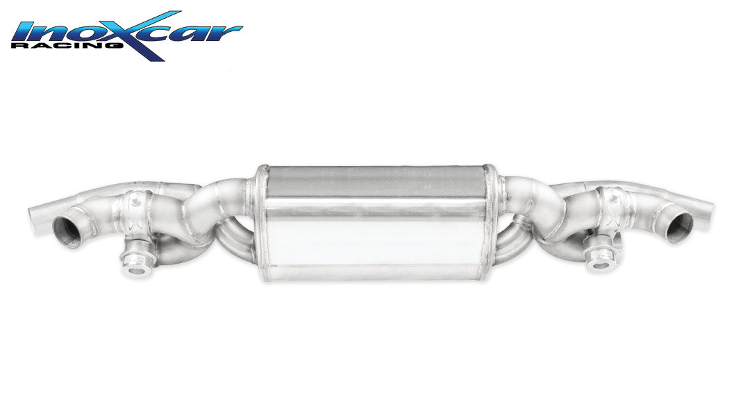 Scarico finale con silenziatore destro e sinistro + Valvole con kit per montaggio azionamento a pulsante (montaggio con uscite di serie o con 911.90CBLACK) PORSCHE 911 Serie 991 Carrera Turbo 3.8 (540cv) 2016-- - Autobox