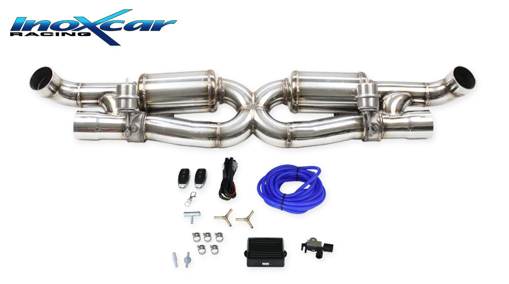 Scarico finale con silenziatore destro e sinistro + Valvole kit depressione + telecomando (montaggio con uscite di serie) PORSCHE 911 Serie 997.2 TURBO 3.8 (500cv) Cabrio 4WD 2009-- - Autobox